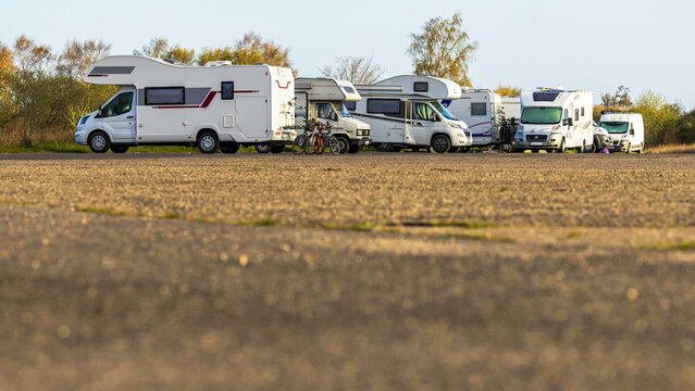 camping truck on the parking