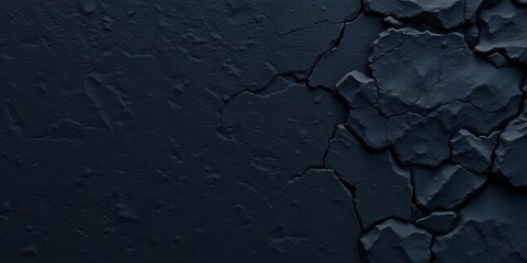 Deep black, rough-hewn stone texture with subtle crevices and varied shading,  shadow,  texture