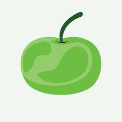 green apple vector illustration