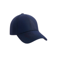 Fototapeta premium Navy Blue Baseball Cap. Casual Fashion Accessory For Sports And Outdoor Activities. Isolated On Transparent Background