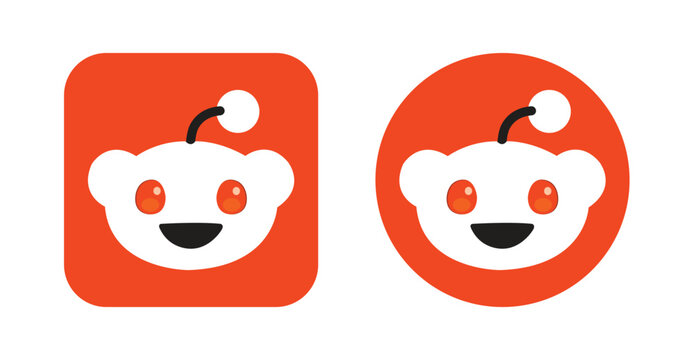 Reddit app logo icon variations set, editorial&nbsp;use&nbsp;only
