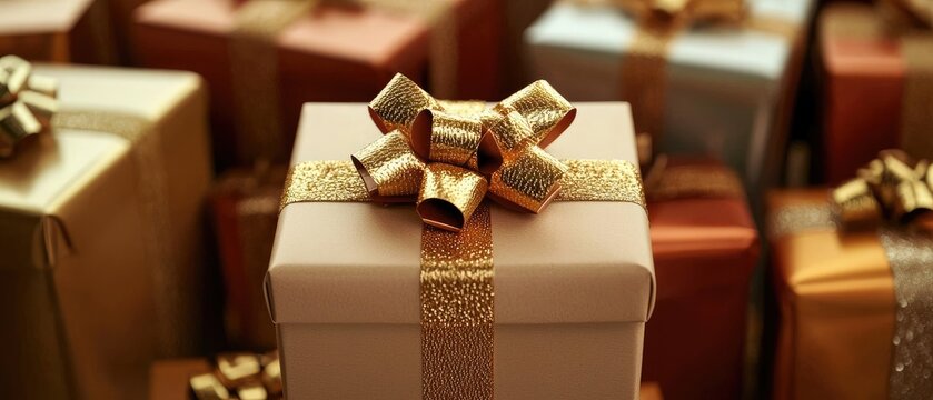 A vibrant assortment of wrapped gifts in various colors and patterns, ready for a joyful occasion filled with surprises
