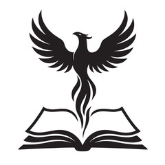 Fototapeta premium Black angel wings vector illustration silhouette for tattoo design and flying bird symbol