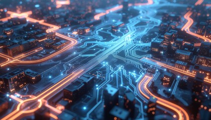 Obraz premium abstract technology background