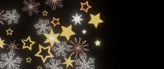 Elegant winter holidays design. Perfect for Christmas, New Year cards, invitations, and websites.