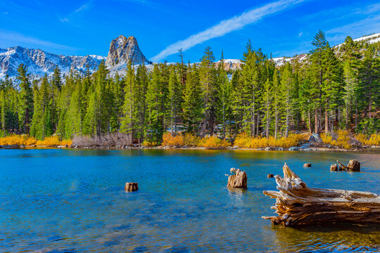 Lake George in the Eastern Sierras at Mammoth Lakes, CA