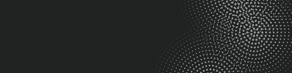 Halftone gradient. Dotted gradient, smooth dots spraying and halftones dot background seamless horizontal geometric pattern vector template set. modern vector ilustration