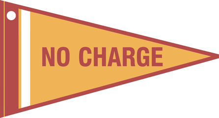 Free Promo Triangle Pennant Flag Signage Icon Vector Graphic