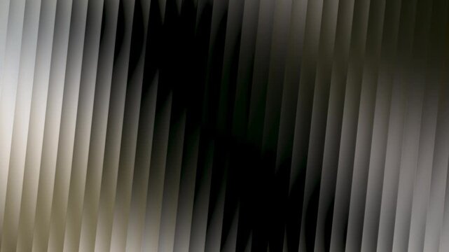 Abstract pattern of vertical blinds with dramatic light and shadow creating a dark central void