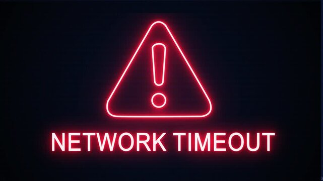 Network timeout alert Icon with binary code background. Attention grabbing icon highlights the importance of digital safety in today's interconnected world.