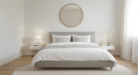 white master bedroom design