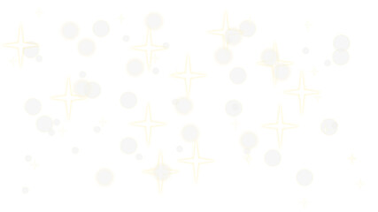 Abstract background with faint yellow sparkles and soft bokeh lights on a white canvas.