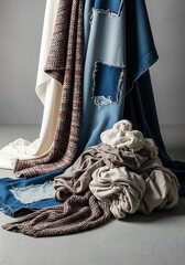Comforting Textiles for Cozy Home Decor and Sustainable Living Projects - Premium Fabrics for Interior Design and Artistic Creations