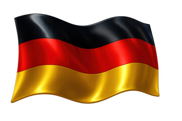 Naklejka premium German flag, representing nationwide pride, government, and the european union, isolated with a transparent background