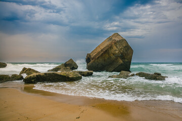 Les bunkers de la Plage Santocha à Capbreton en France