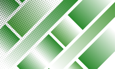 Geometric Green Lines Design