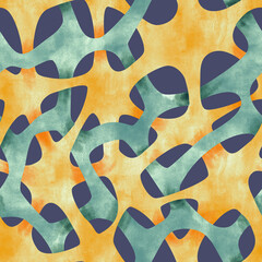 seamless pattern with abstract geometric shapes