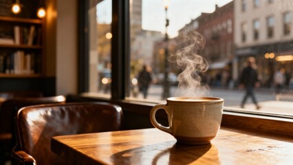 Aroma swirls like poetry in a sunlit cafe, inviting the soul to linger
