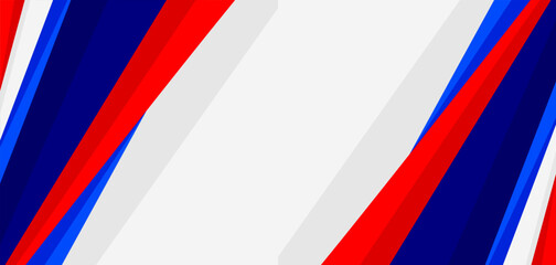 Abstract modern sports background with red and blue diagonal lines for a modern design and empty space in the middle.
