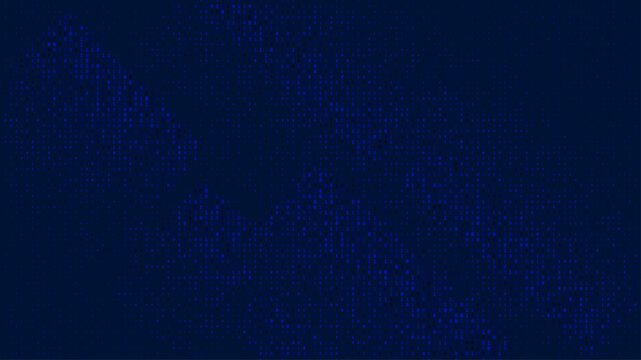 A stream of binary matrix code on the screen. numbers of the computer matrix.	