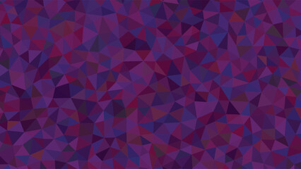 Fototapeta premium Abstract low poly mosaic background featuring a complex tessellation of vibrant purples and deep blues, creating a modern digital art texture