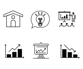 Business icons and illustrations | modern flat design for marketing, finance, and teamwork