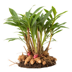 Ginger Plant (Alpinia, Zingiber), cutout PNG transparent background