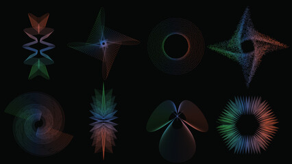 abstract  geometric colorful  shapes