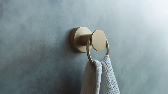 Elevate your bathroom with a modern towel ring. The smooth texture and sturdy design make it a functional piece. Aesthetically pleasing and practical fixture.