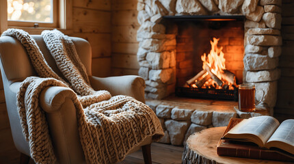 sofa layout with fireplace