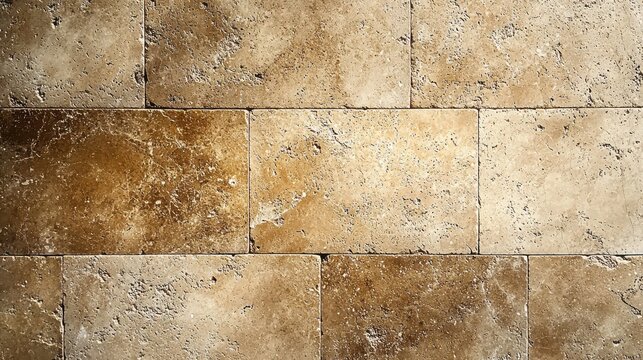 Natural travertine stone texture background with warm beige tones and authentic surface variations perfect for modern web design and architectural applications