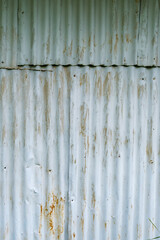 D&eacute;tail de cloison en t&ocirc;le