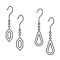 イヤリング、アクセサリー、洋服、ファッション、コーディネート、おしゃれ関連のイラスト