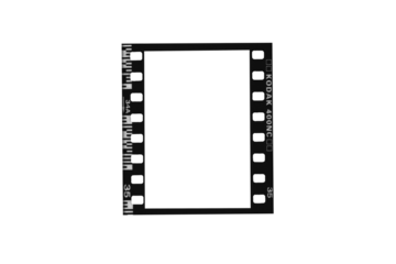 Vertical Retro Film Frame with Empty Space