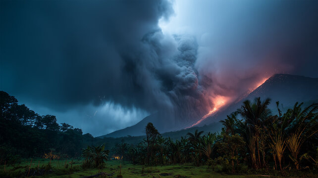 熱融雨季で変貌する瓦礫泥流