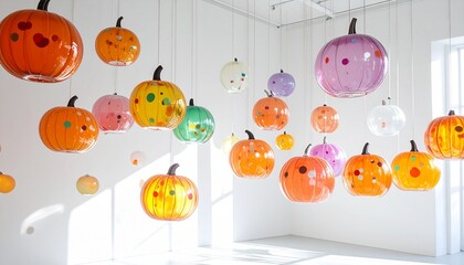 Frozen Polka: Ice Pumpkins as Surreal Art Objects