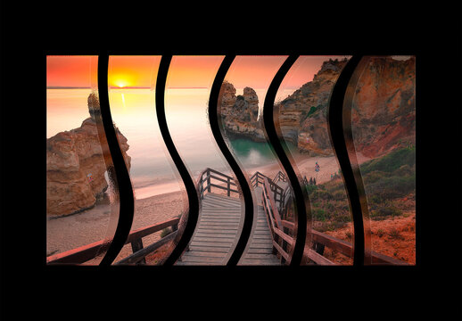 Image Cutting Glass Effect