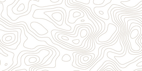 Topographic wave and curve line contour map background. Abstract wavy topographic map and curved lines background. Abstract geographic wave grid line map.	