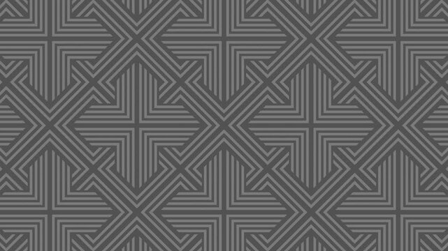 This is a stylish gray abstract geometric pattern that features intricate and detailed line designs along with shapes