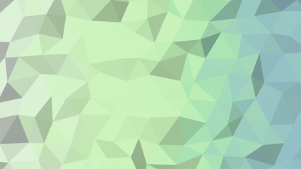Soft geometric background in shades of light green. Polygonal design in soothing mint shades.