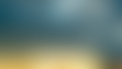 Fototapeta premium Grainy blue and yellow gradient blur background