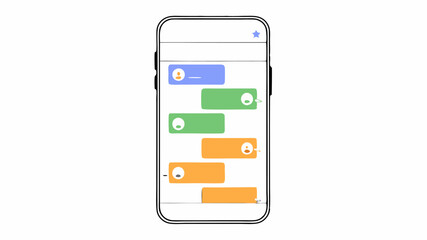 A smartphone displaying a vibrant social media feed filled with supportive comments and uplifting messages exchanged a users in an online support group.