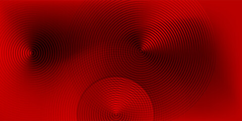Red abstract circle background with dynamic shapes composition modern abstract design illustration