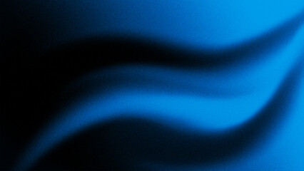 Abstract flowing blue fabric texture with dark shadows and light reflections