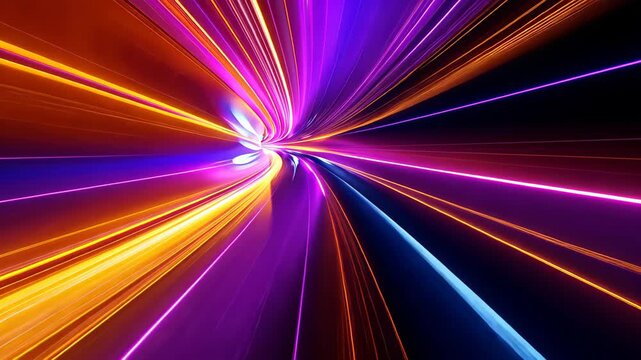 Hyperspace Highway: A mesmerizing visual of dynamic streaks of light, accelerating through the void. This artistic rendering of velocity, energy.