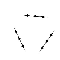 Formas geométricas abstractas en blanco y negro / Abstract geometric vector shapes in black and white