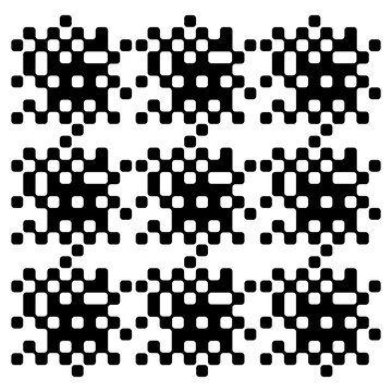 Formas geom&eacute;tricas abstractas en blanco y negro / Abstract geometric vector shapes in black and white