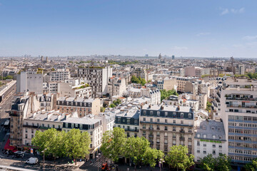 vue sur les toits de paris