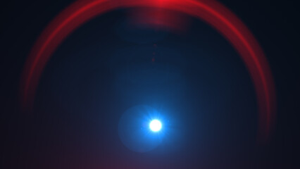 Red and blue light rays background	