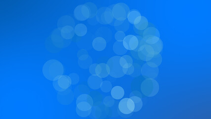 Abstract blue background with soft glowing bokeh